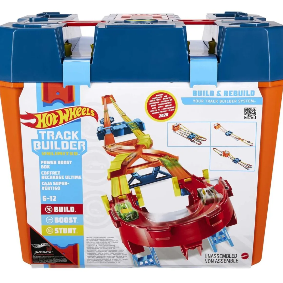 Hot Wheels - Hot Wheels Track Builder Unlimited con 20 pies de pista y vehículo de juguete ㅤ