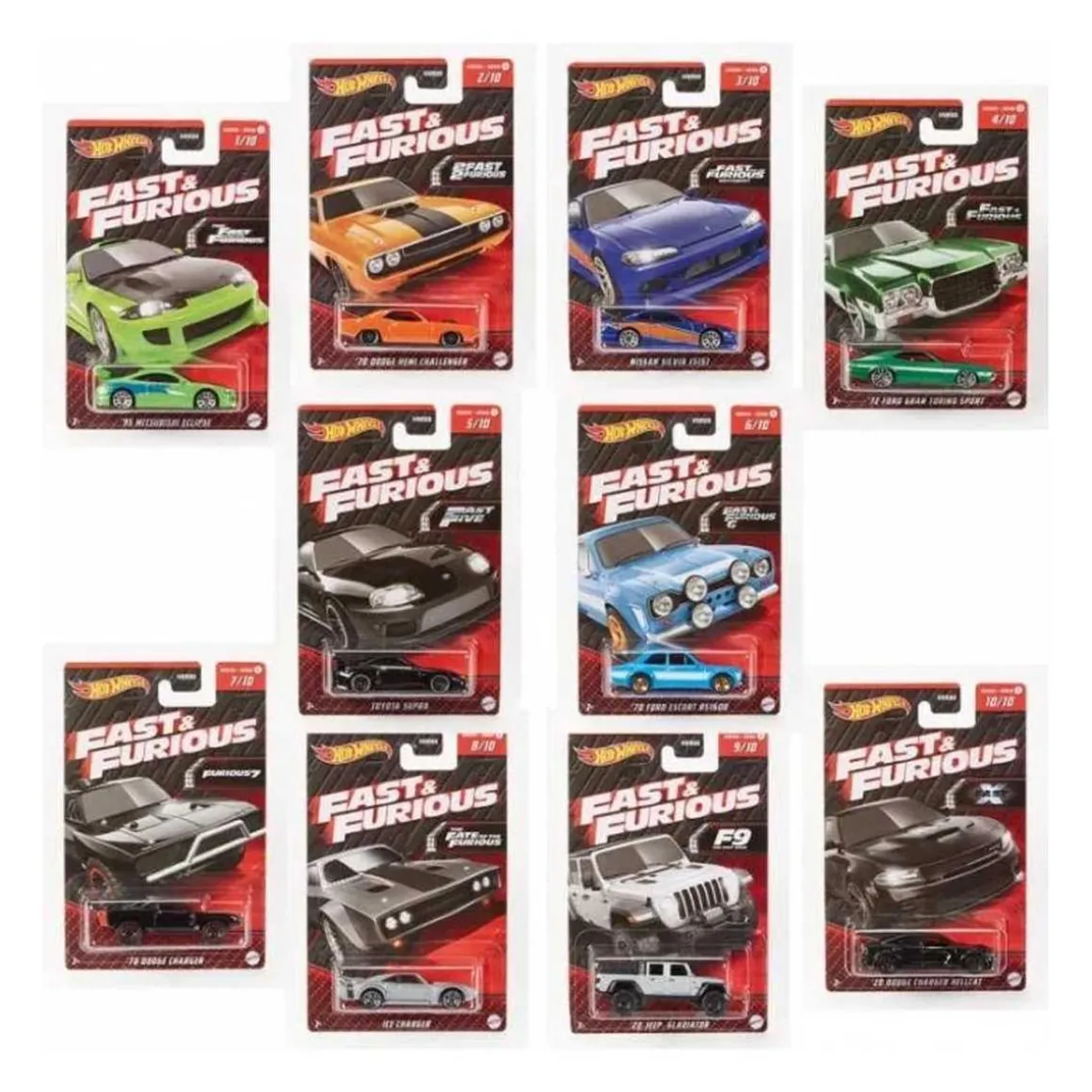 Hot Wheels - Hot Wheels Vehículo de Juguete rápido y furioso surtido (Varios modelos) HNR88