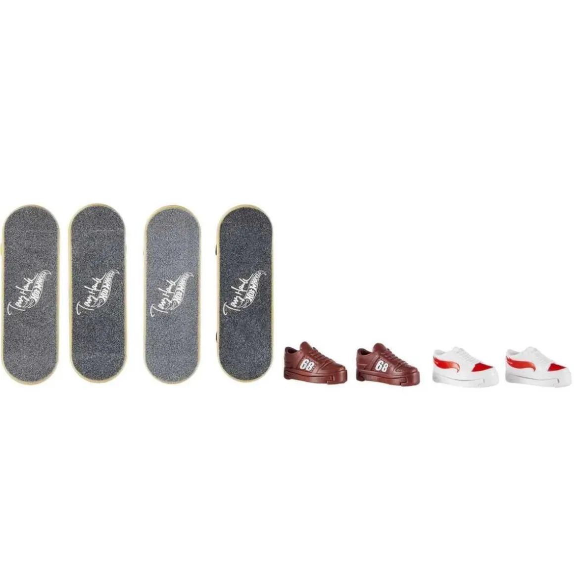 Hot Wheels - Monopatín de dedos Hot Wheels: Pack de 4 modelos variados (Varios modelos) ㅤ