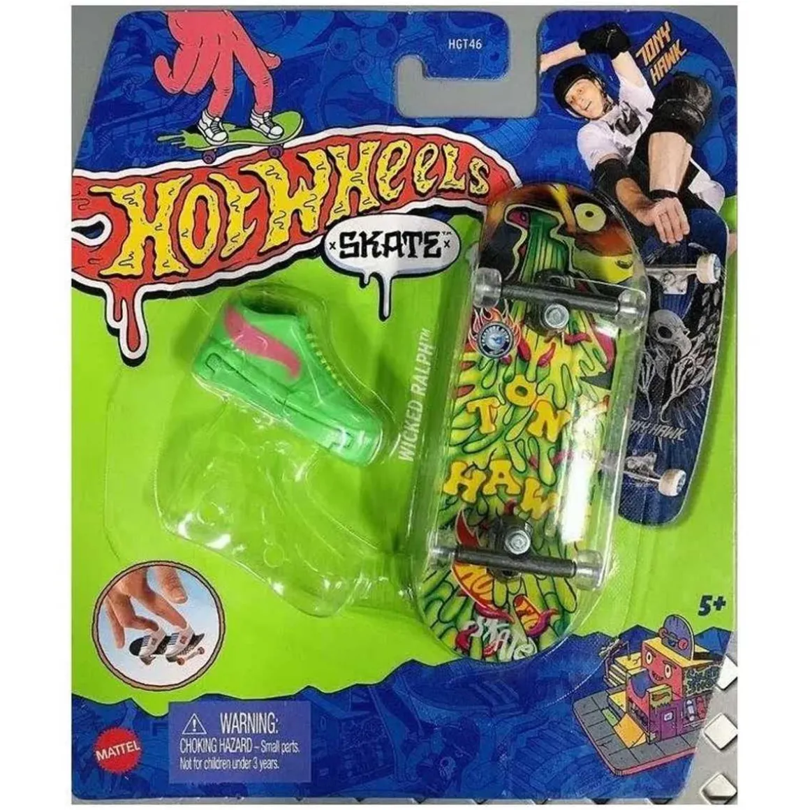 Hot Wheels - Monopatín de juguete con zapatillas para dedos, modelos surtidos (Varios modelos) ㅤ
