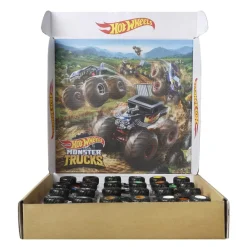 Hot Wheels - Pack de 12 coches Monster Trucks de juguete ㅤ