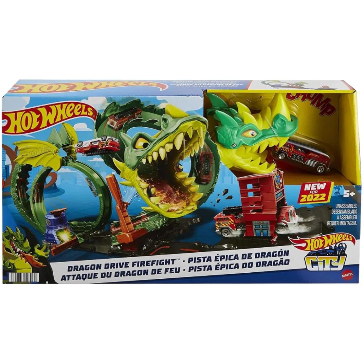 Hot Wheels - Pista dragón furioso en la ciudad