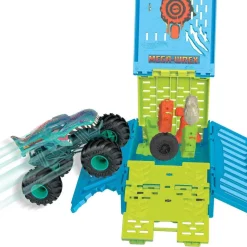 Hot Wheels - Vehículo Hot Wheels Monster Truck 1:24 con jaula de choque gigante