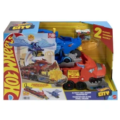 Hot Wheels City - Dragón Transportador con Ataque Doble