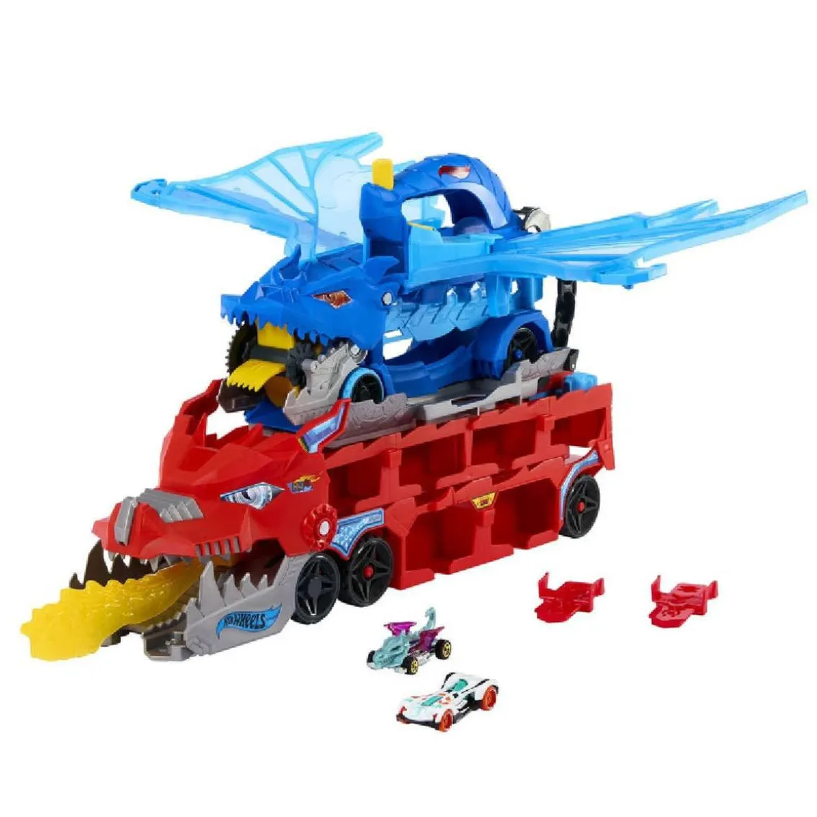 Hot Wheels City - Dragón Transportador con Ataque Doble