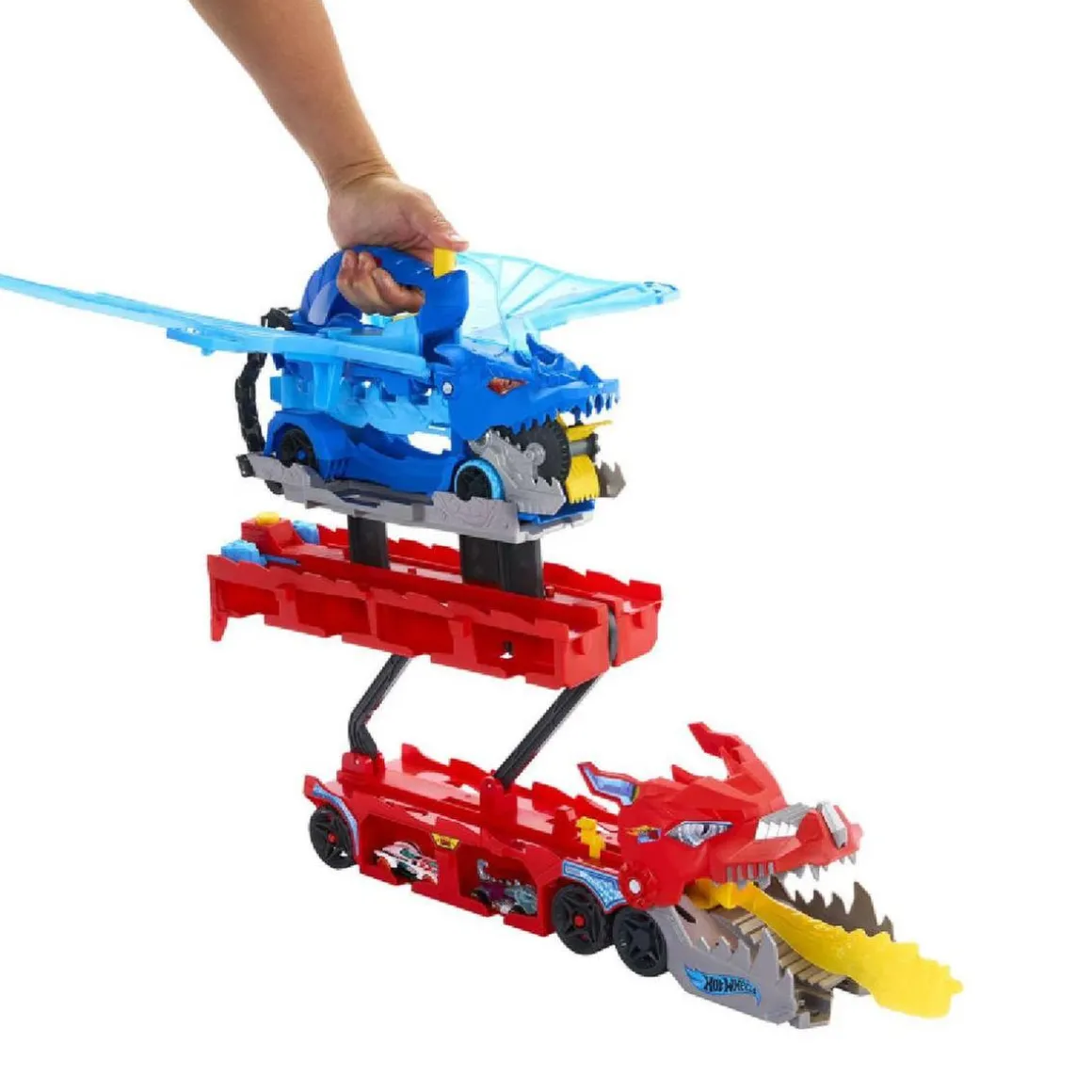 Hot Wheels City - Dragón Transportador con Ataque Doble