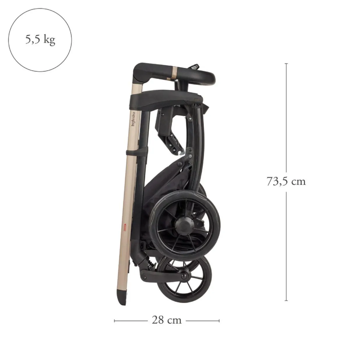 Inglesina - Trio system4 Electa Darwin - Color Battery beige + Chasis Iridio black