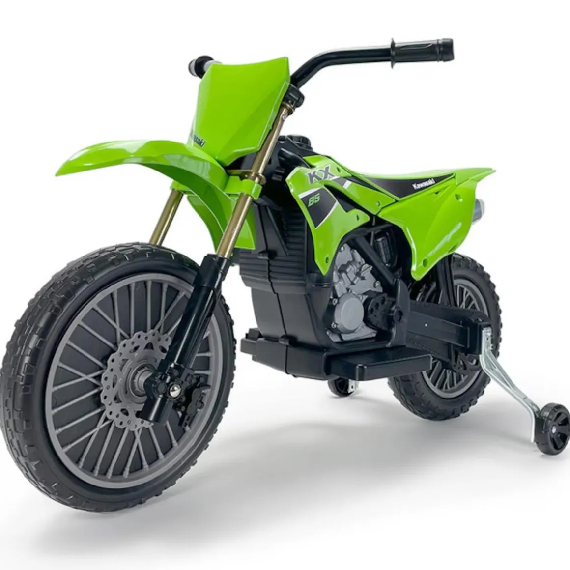 Injusa - Moto Cross Kawasaki KX85 de 12V Verde
