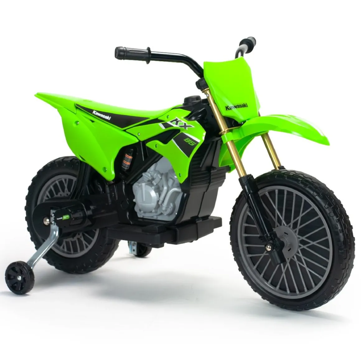 Injusa - Moto Cross Kawasaki KX 85 de 6V Verde