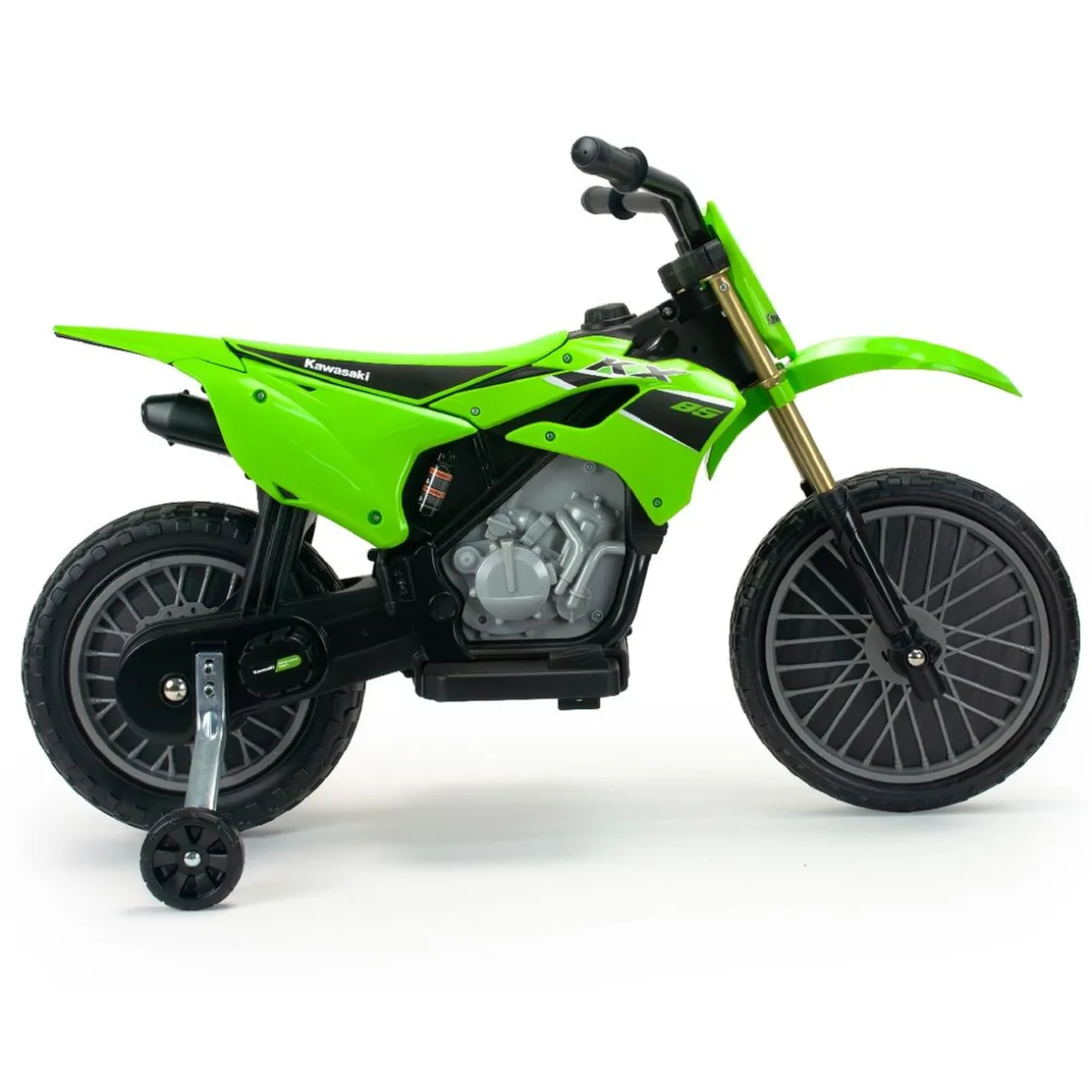 Injusa - Moto Cross Kawasaki KX 85 de 6V Verde