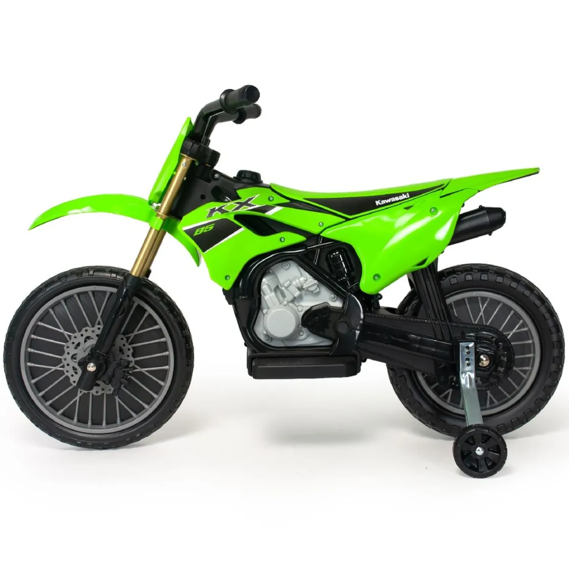 Injusa - Moto Cross Kawasaki KX 85 de 6V Verde