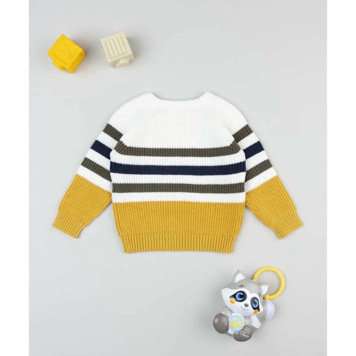 Jersey de niño a rayas con parche
