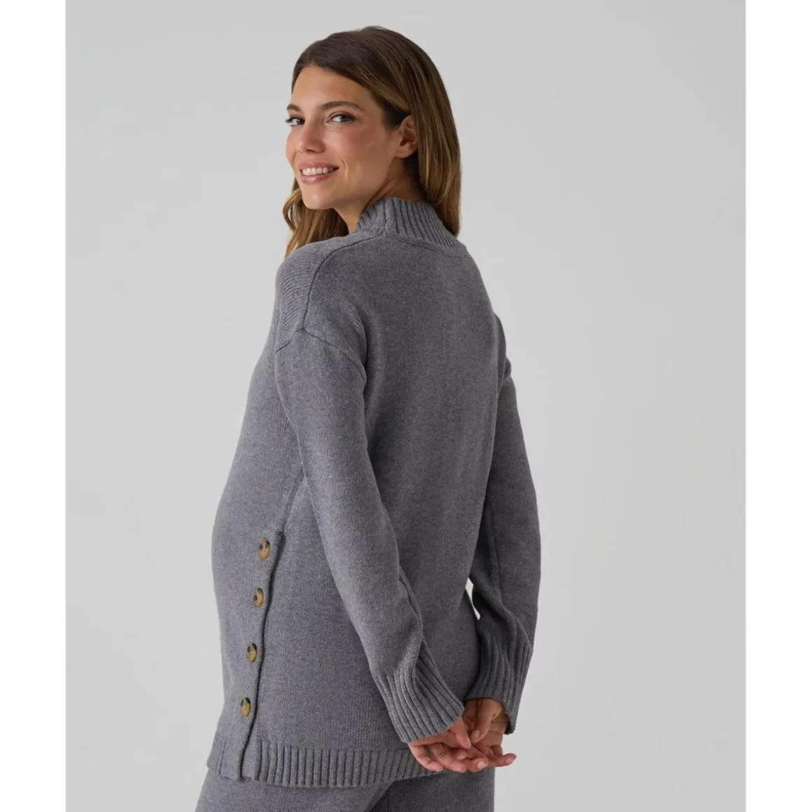 Jersey gris oscuro de lactancia