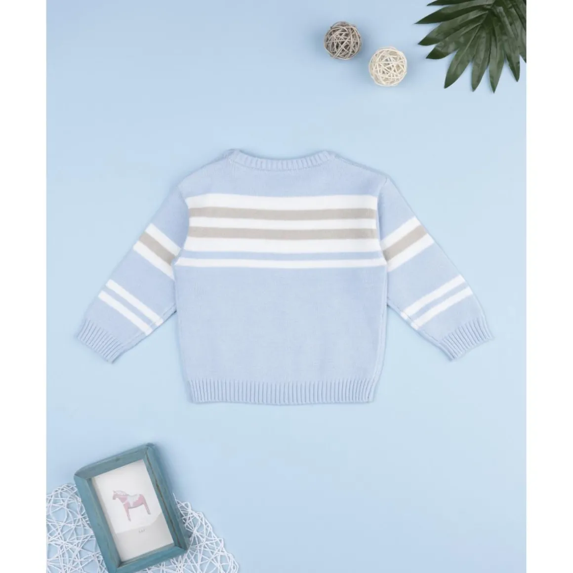 Jersey niño rayas azul claro