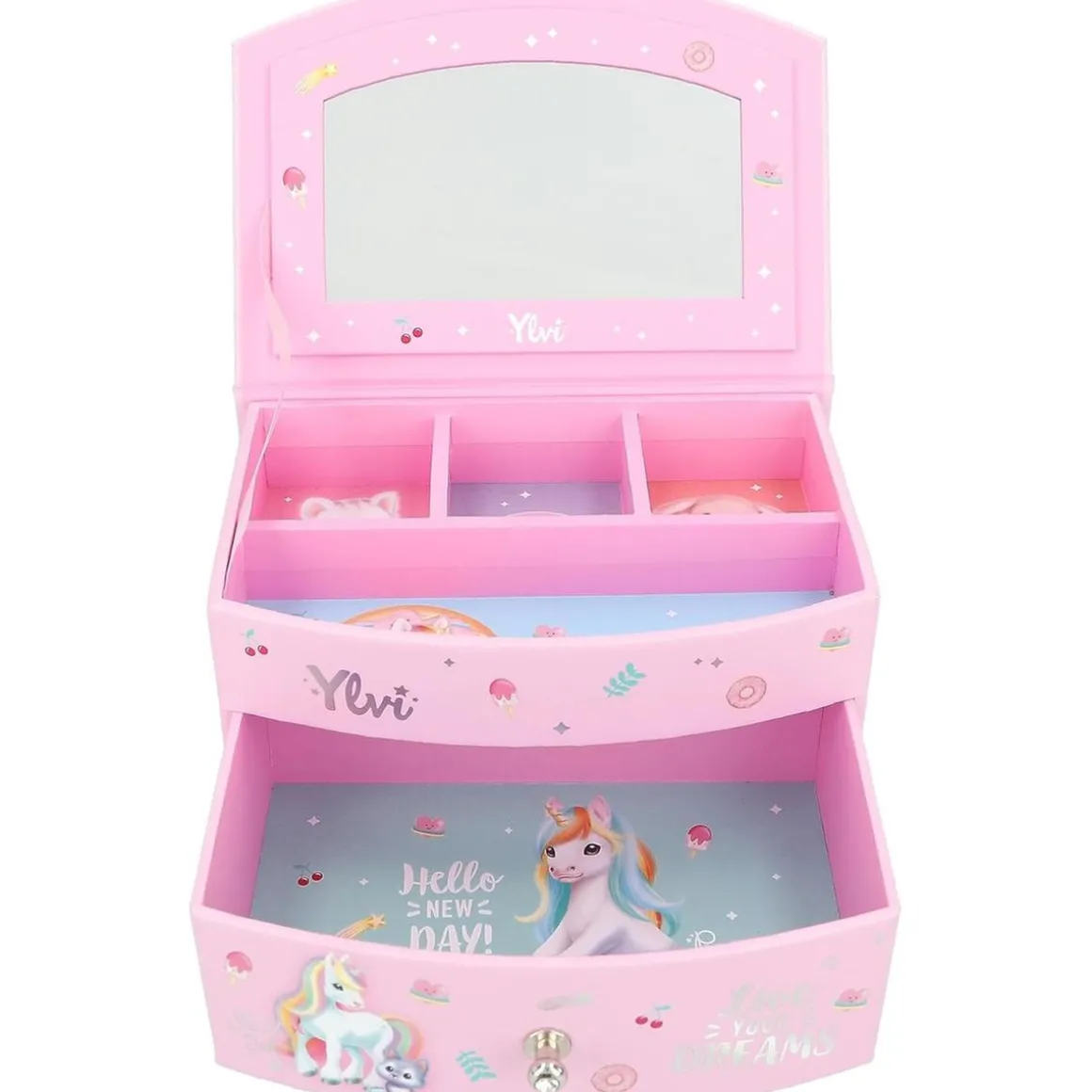 Joyero pequeño Ylvi rosa