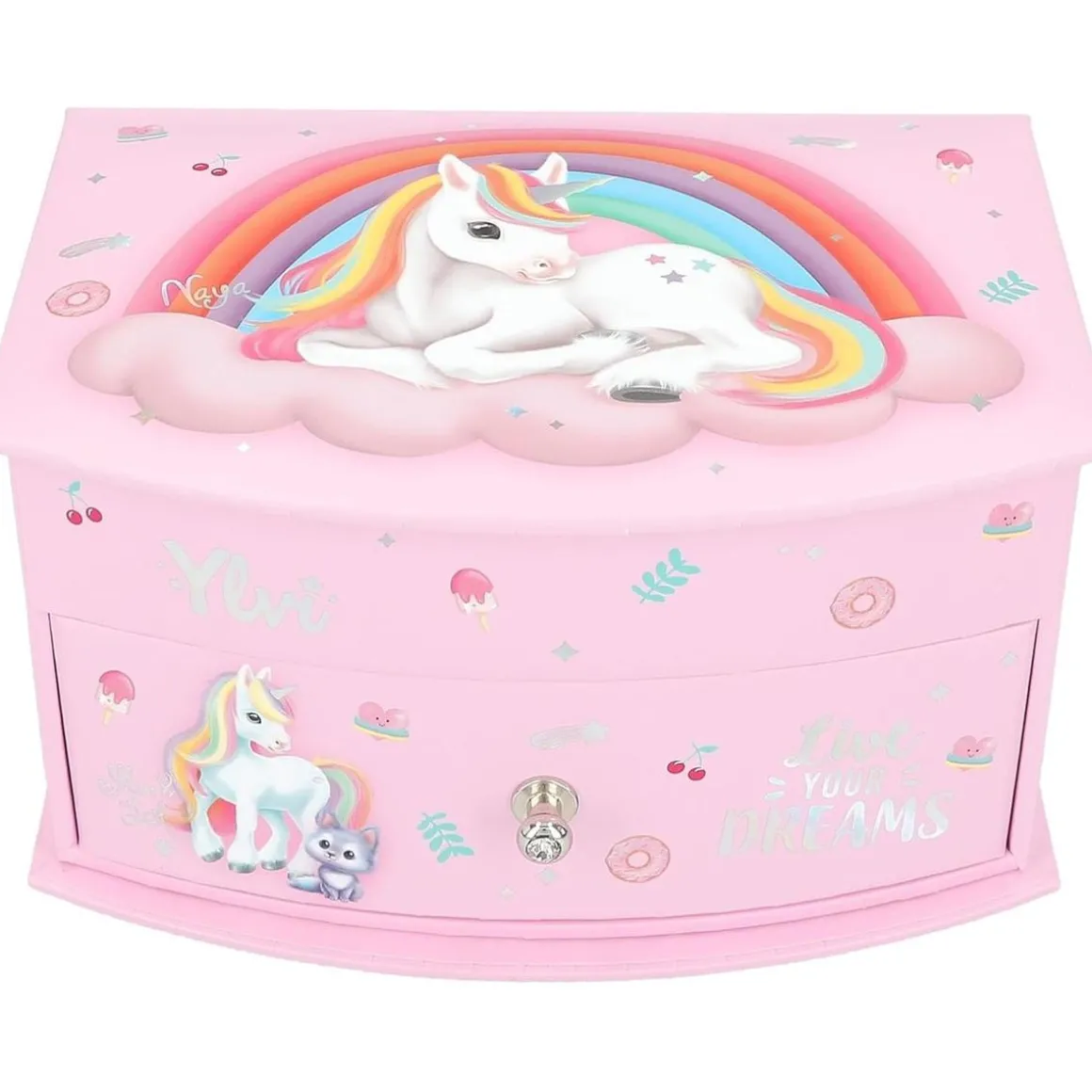 Joyero pequeño Ylvi rosa