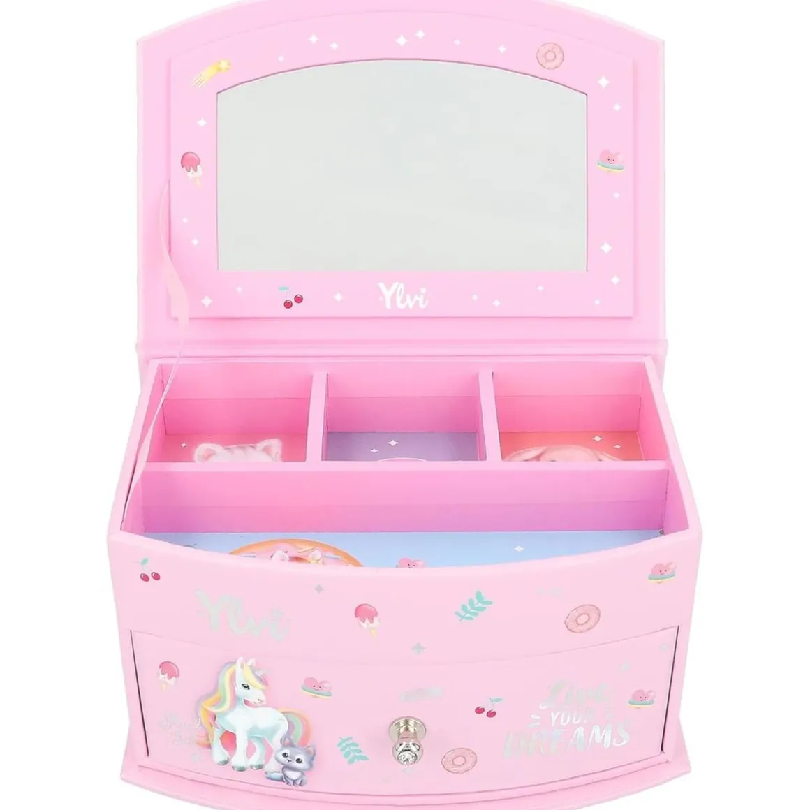 Joyero pequeño Ylvi rosa