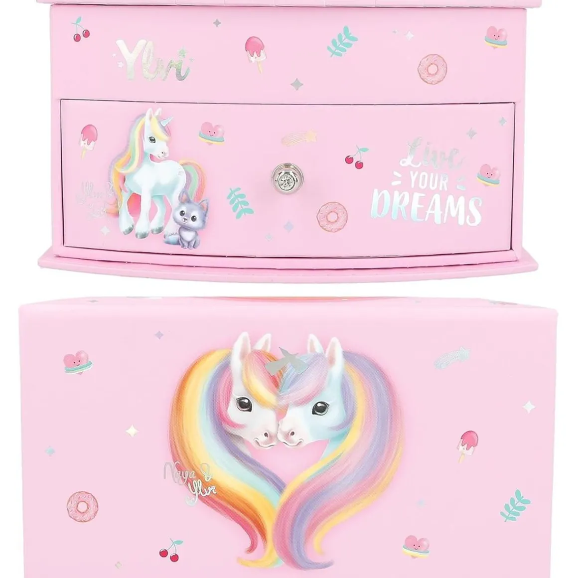 Joyero pequeño Ylvi rosa