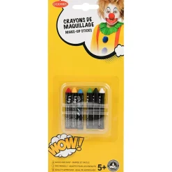 Juego de 6 lápices maquillaje colores surtidos lavables ㅤ