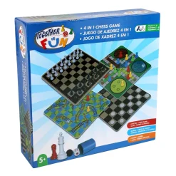 Juego de Ajedrez 4 en 1