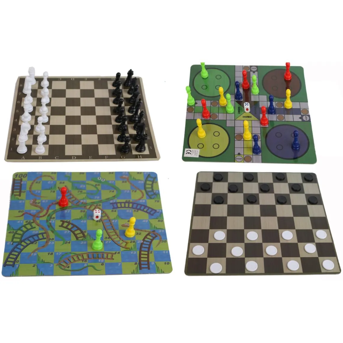 Juego de Ajedrez 4 en 1