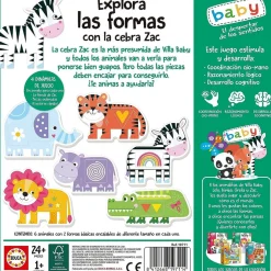 Juego educativo de encajables de animales para estimular coordinación y desarrollo cognitivo ㅤ