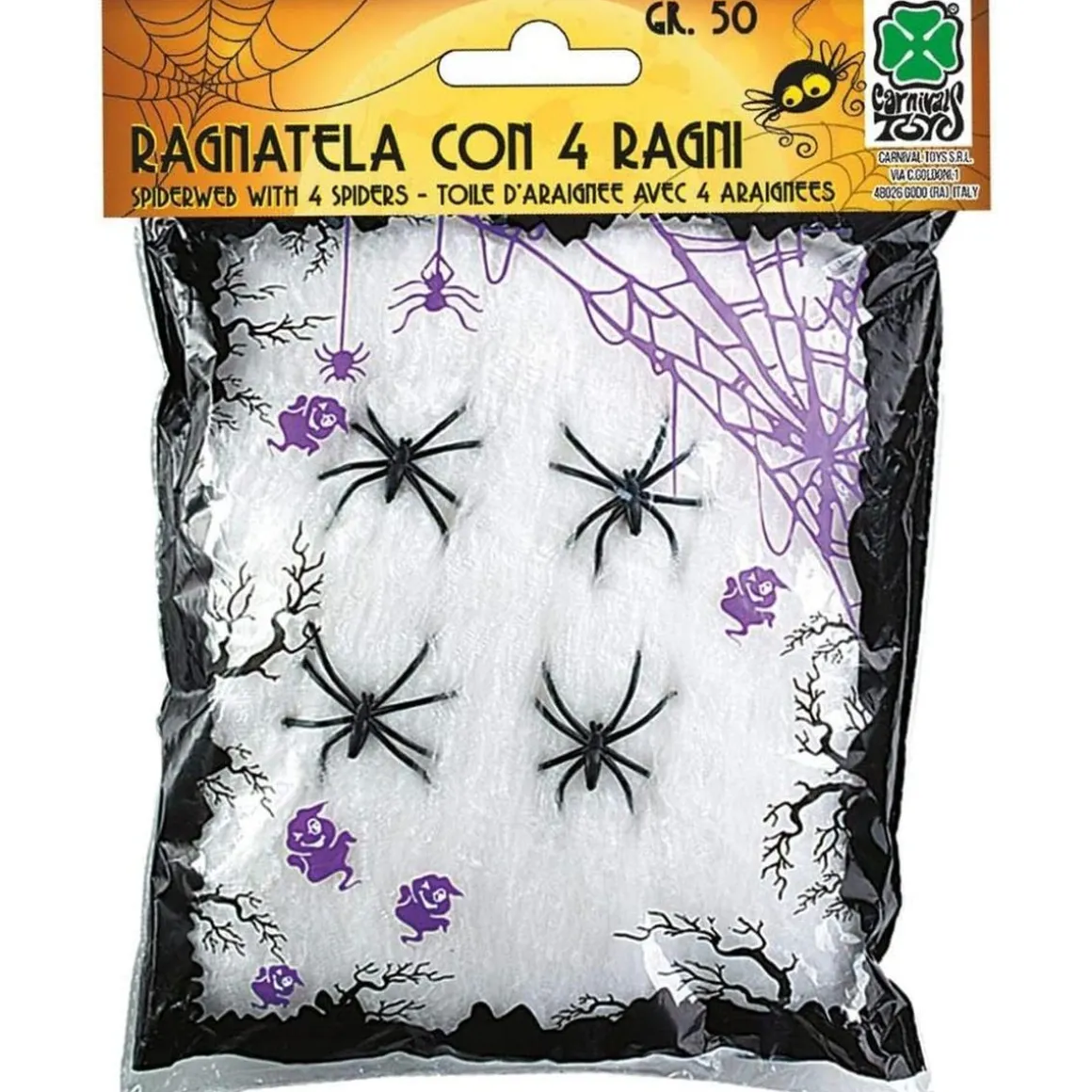 Juguete de tela de araña