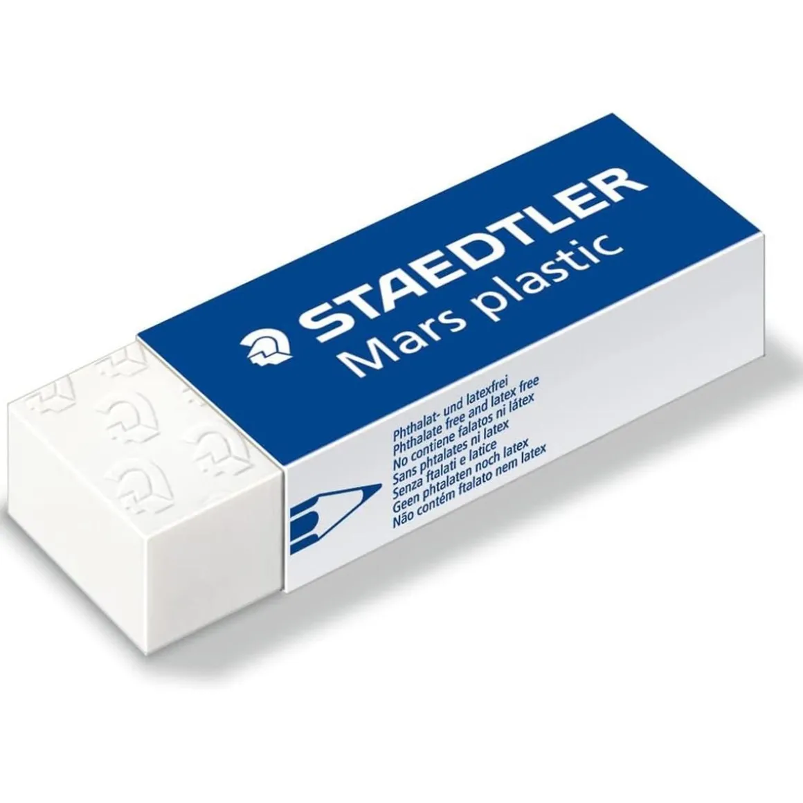 Kit de 6 lápices de grafito Noris HB y 2 gomas Mars Plastic