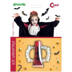 Kit de dentadura y sangre Halloween