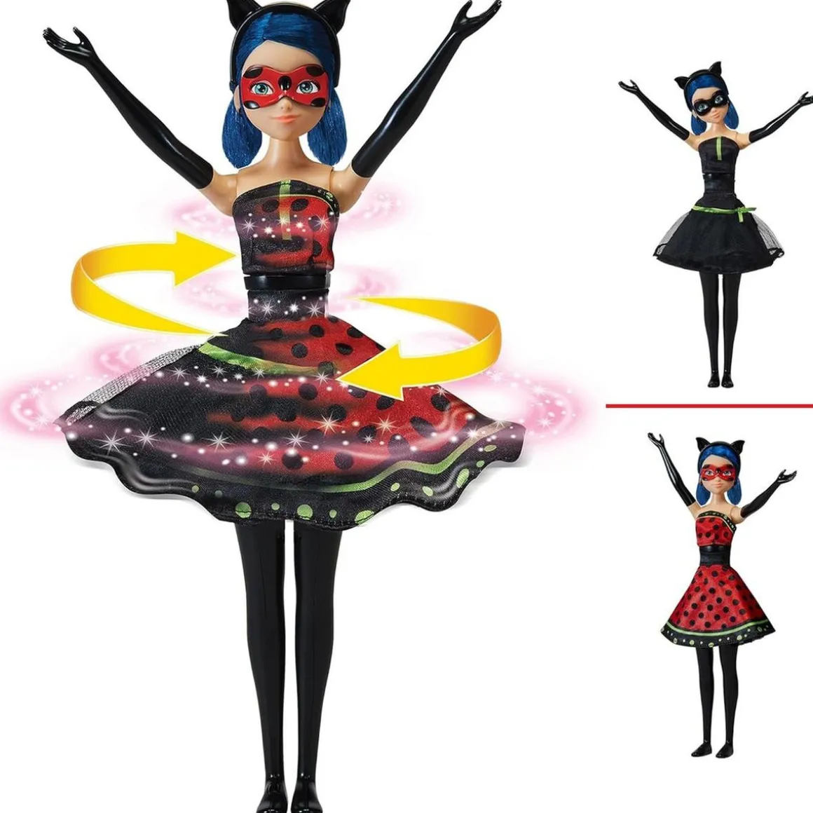 Ladybug - Muñeca Miraculous Hero Switch