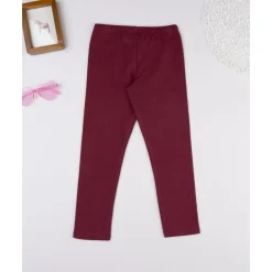 Legging de niña burdeos