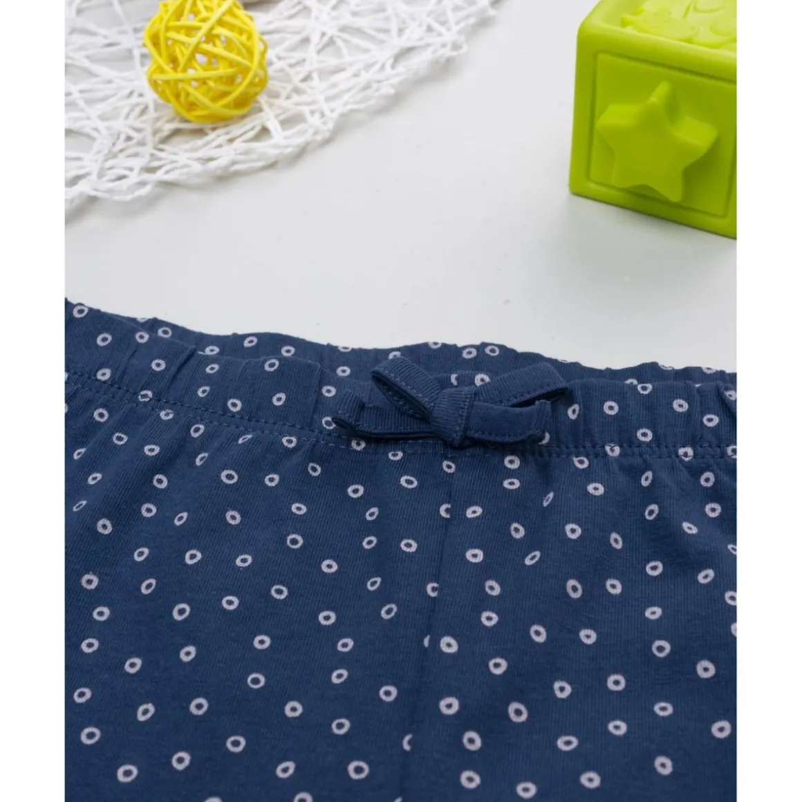 Legging niña azul con estampado allover