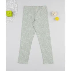 Legging niña verde con flores