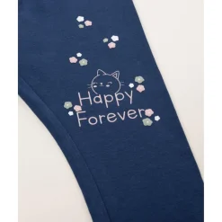 Leggings niña azul con gatito