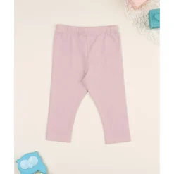 Leggings niña rosa con flores
