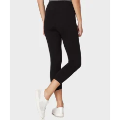 Leggings Premamá Negros 3/4 con Banda de Soporte