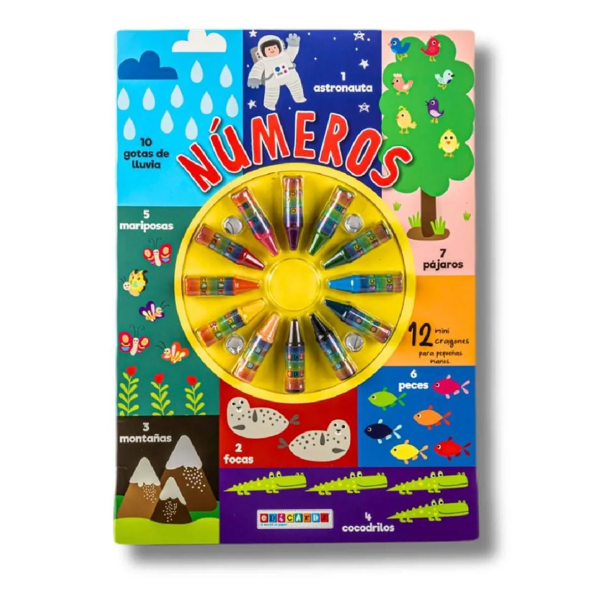 Libro con pinturas de cera (varios modelos)