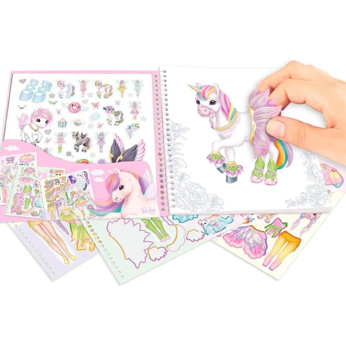 Libro de pegatinas ylvi dress me up