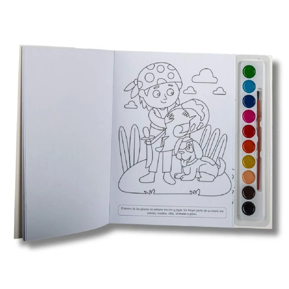 Libro para colorear con acuarelas (varios modelos)