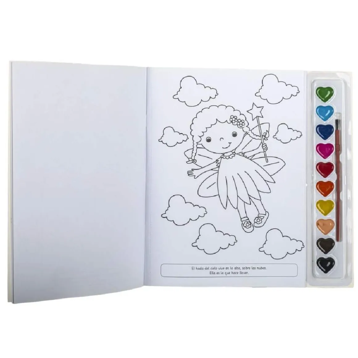 Libro para colorear con acuarelas (varios modelos)