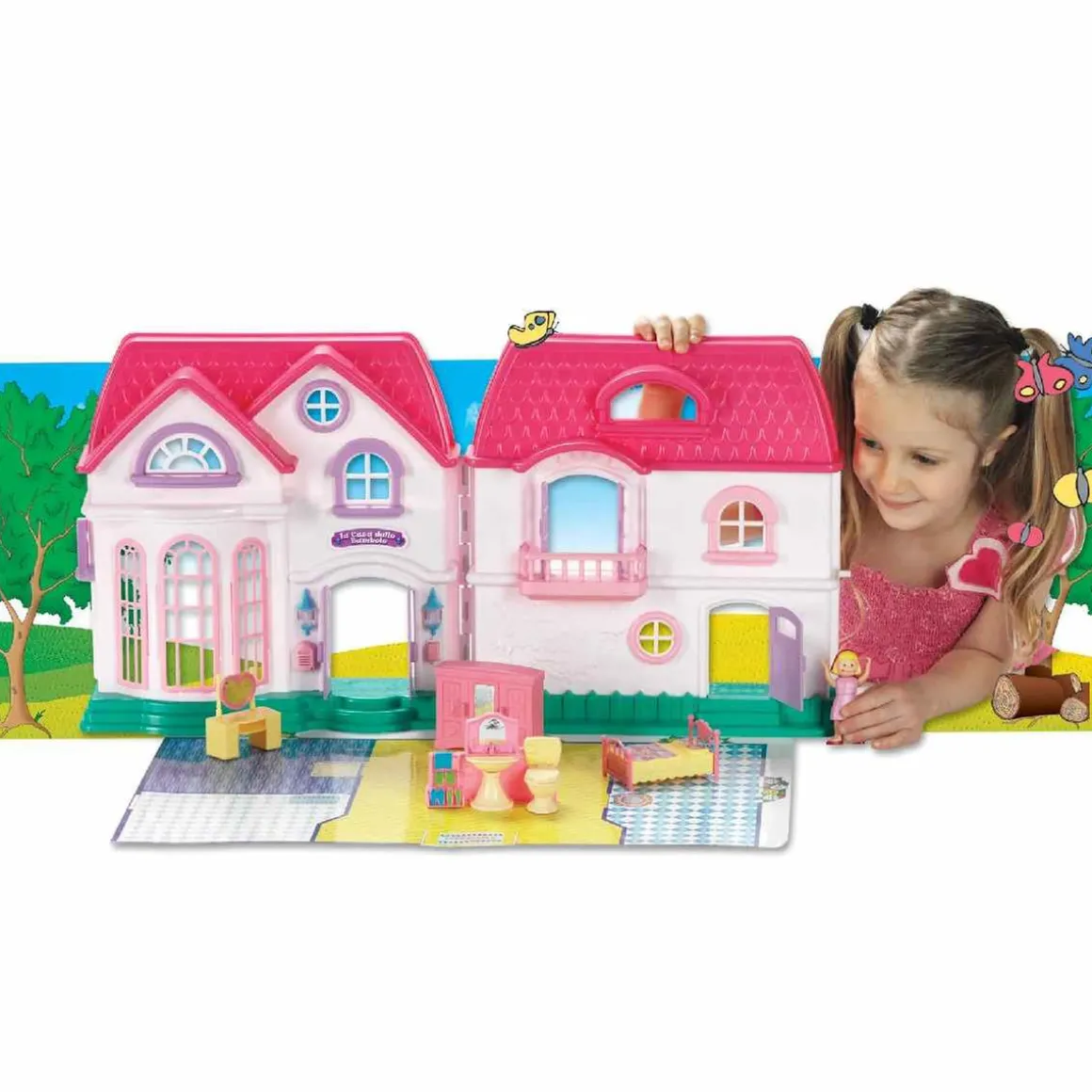 Lolly - Casa de muñecas con 25 accesorios