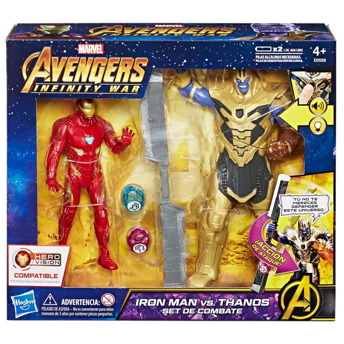Los Vengadores - Iron Man vs Thanos