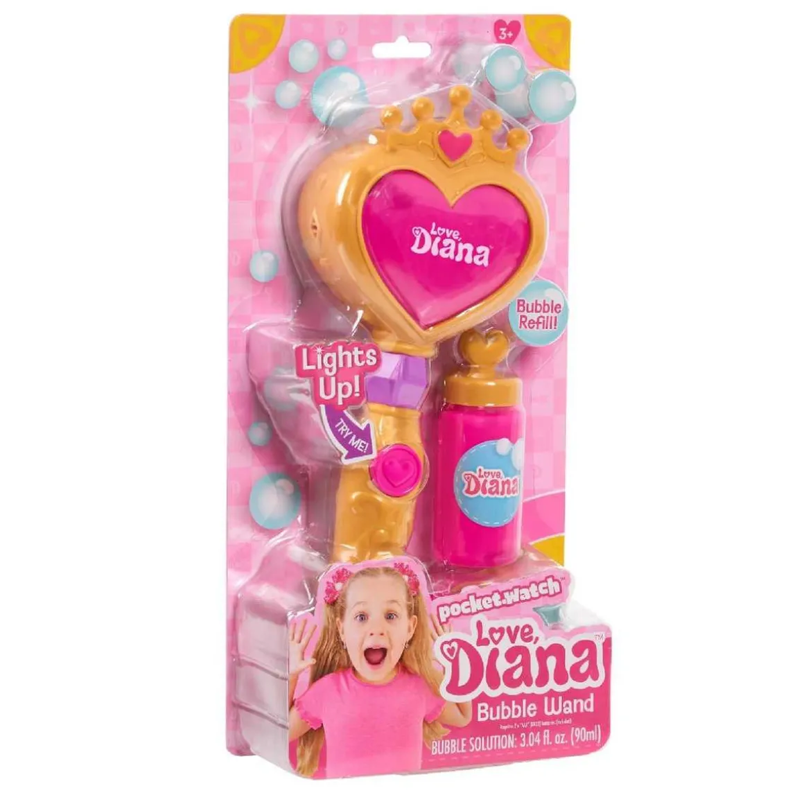 Love Diana - Varita de burbujas con luz