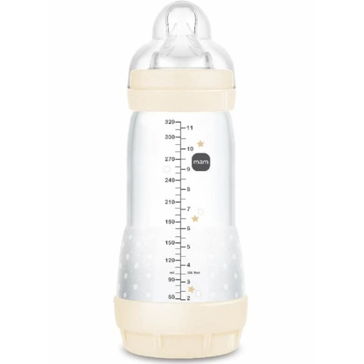 MAM - Biberón Easy Start anticólicos 320 ml Beige