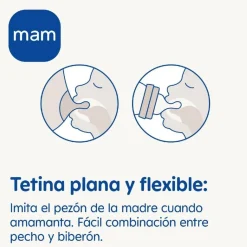 Mam - Biberón Easy Start anticólicos 260ml Rosa