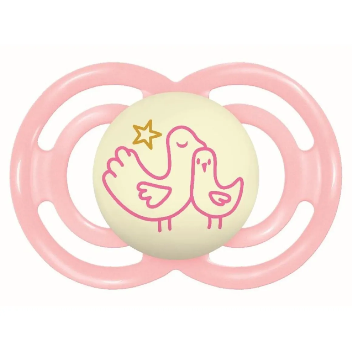 Mam - Chupete Perfect Night silicona brillante +16 meses rosa