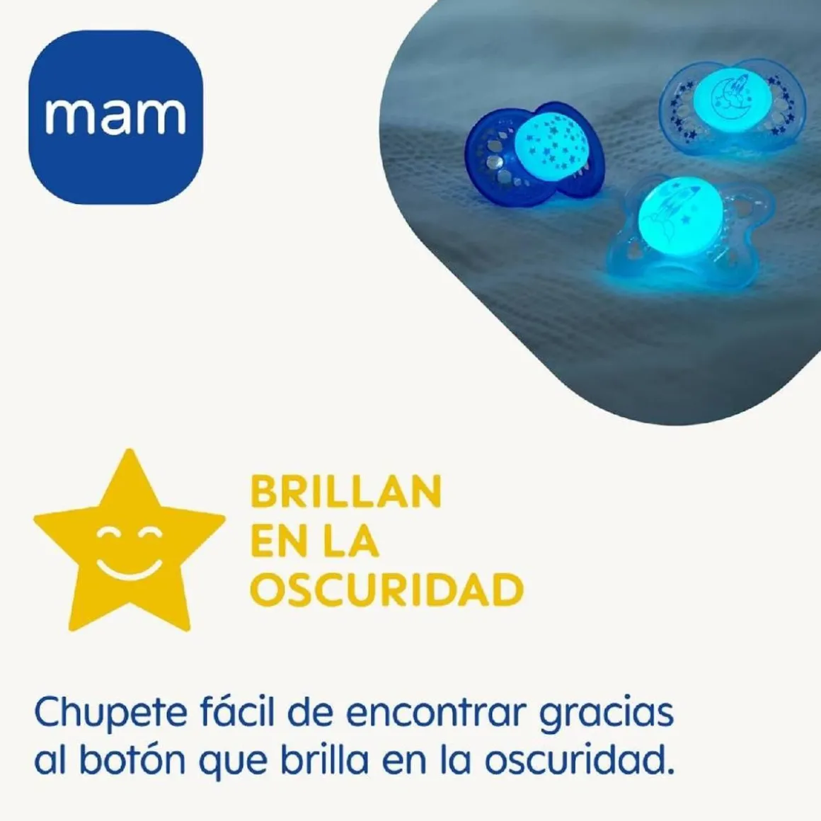 Mam - Chupete Perfect Night silicona brillante +16 meses rosa