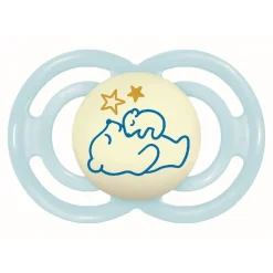 Mam - Chupete Perfect Night silicona brillante +6 meses azul