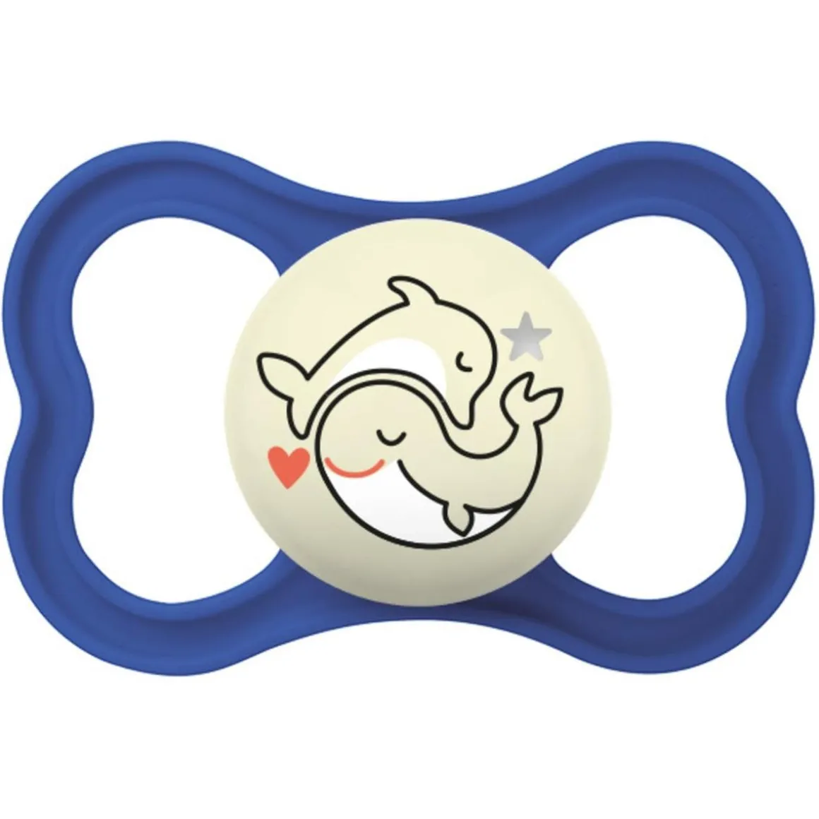 Mam - Chupete Supreme Night silicona mate +6 meses azul
