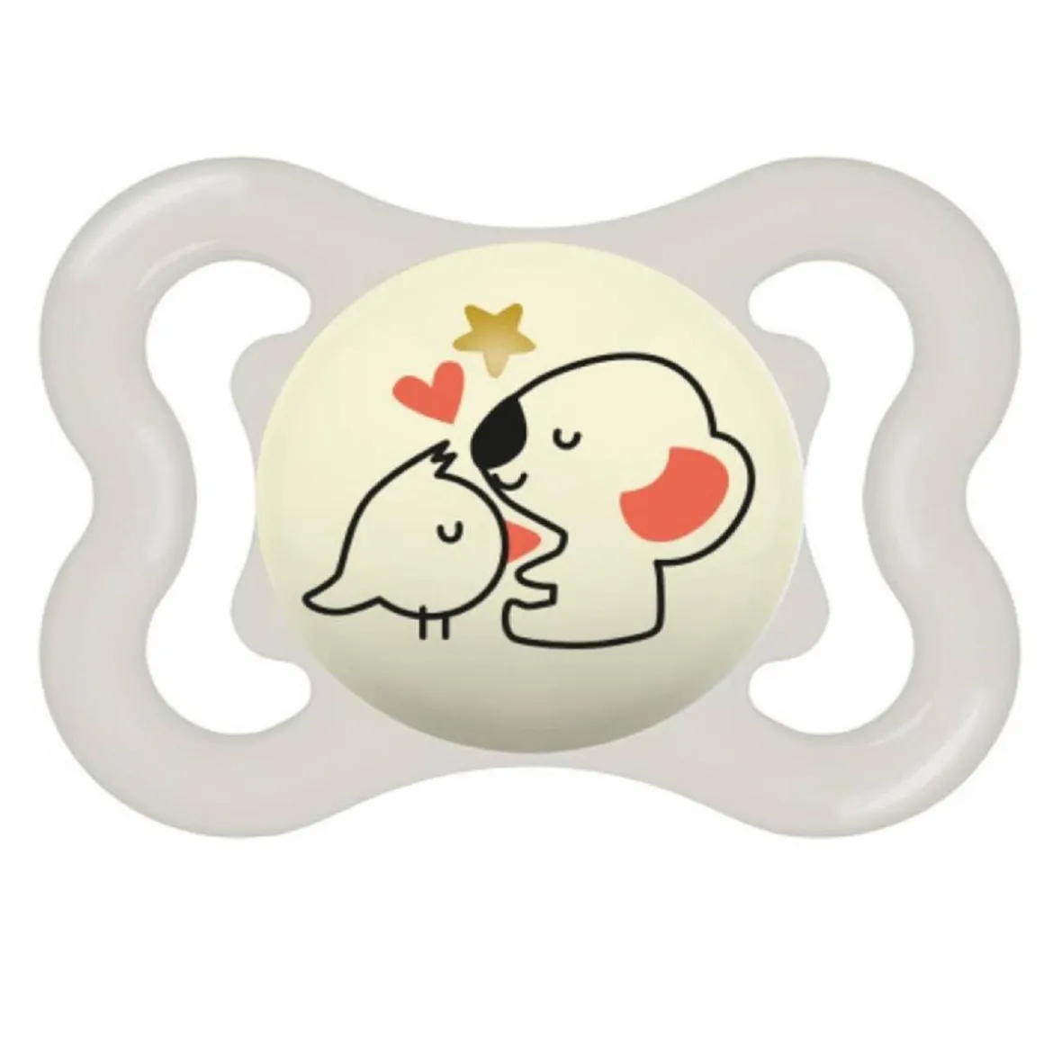 Mam - Chupete Supreme Night silicona brillante 2-6 meses neutro